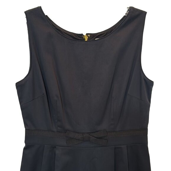 Kate Spade Black Sleeveless Bow Waist Sheath Dress Size 4 - Picture 4 of 9